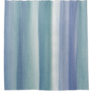 Green Blue Watercolor Dream #1 #painting #decor Shower Curtain