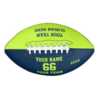 Green blue white Football Name, Number, Team American Football