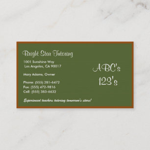 Green Board Basics Business Card