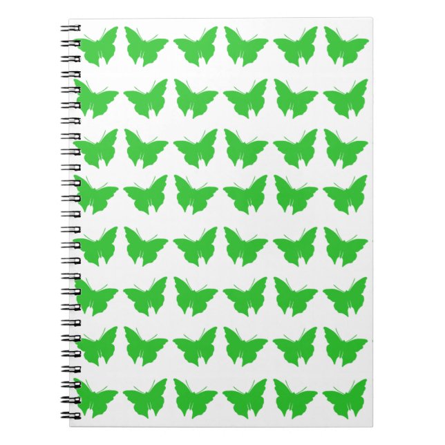 Green Bold Butterflies Notebook (Front)