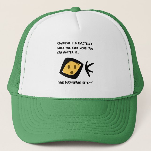Green - Bommer Humor Trucker Hat (Front)