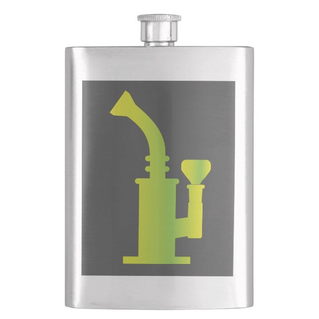Green Bong Hip Flask (Front)