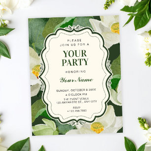 Green Botanical Invitation
