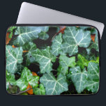 Green botanical Ivy and field stone Laptop Sleeve<br><div class="desc">Walk down the garden path - ivy and fieldstone wall</div>