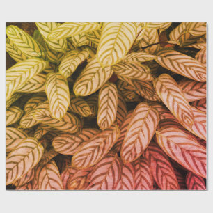 Green Botanical Leaf Pattern Wrapping Paper