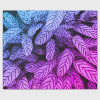 Green Botanical Leaf Pattern Wrapping Paper