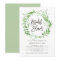 Green Botanical Leaves Wreath Bridal Shower