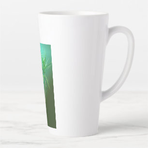 Green Botanical Palm Tree Cushion Latte Mug