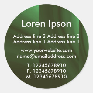 Green Bottle Business / Profile Classic Round Sticker