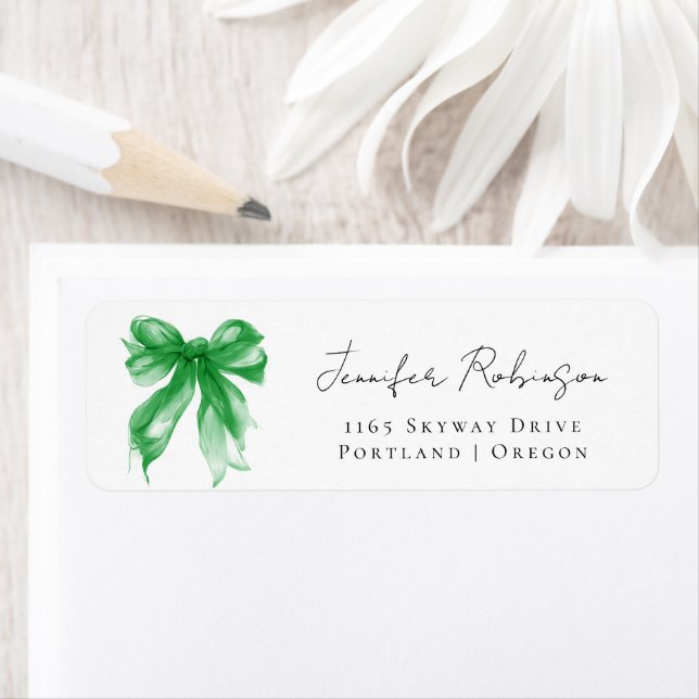 Green Bow Coquette Script Sweet 16 Party  (Insitu)