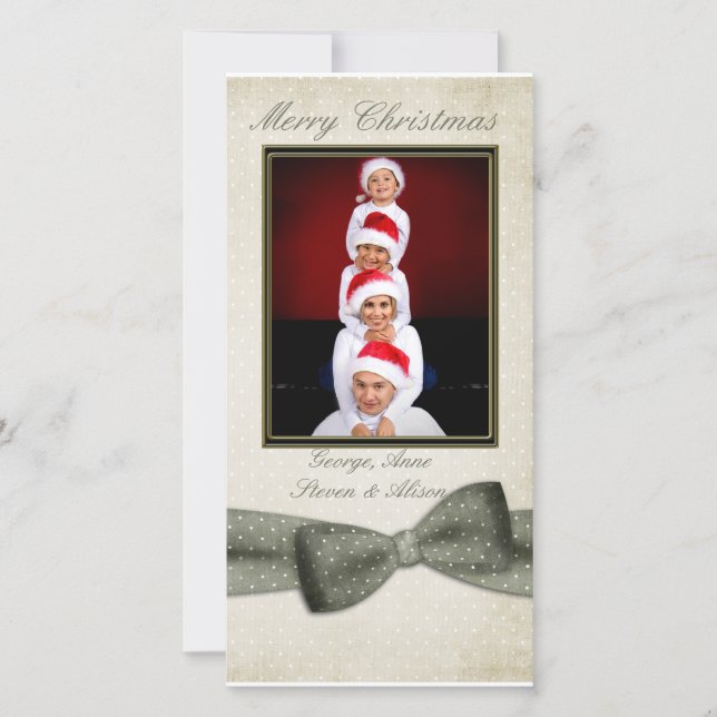 Green Bow Photo Card (Front)