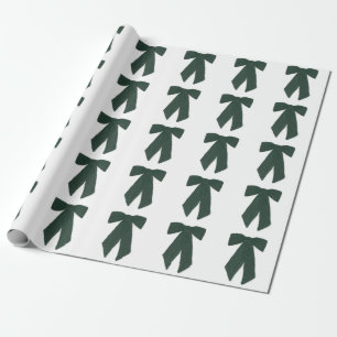 Green Bows Wrapping Paper
