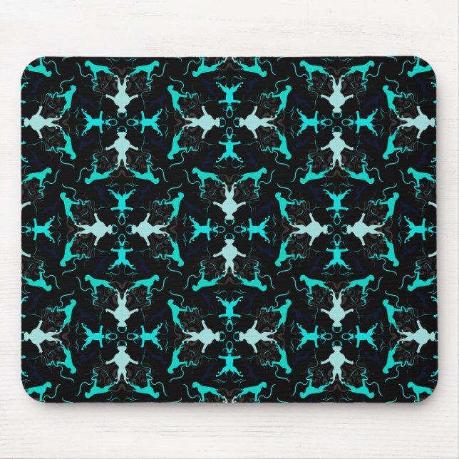 Green Boxerdogs Mouse Mat (Front)
