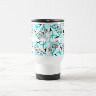 Green Boxerdogs Travel Mug
