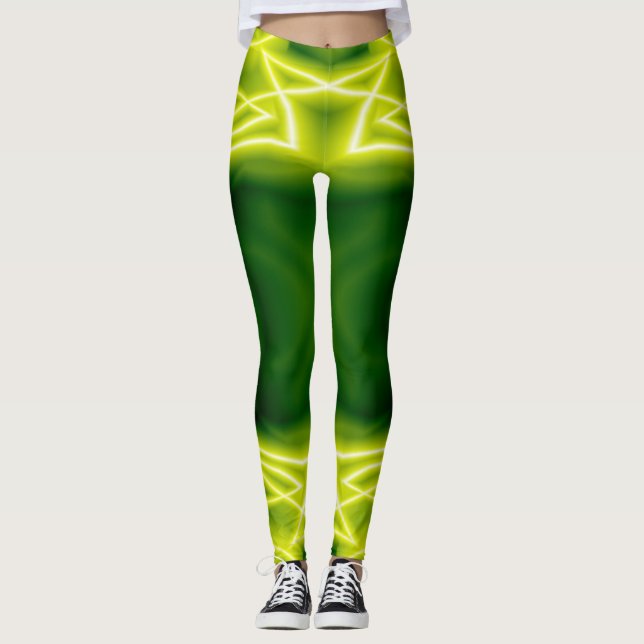 Green Boxes Leggings (Front)