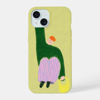 Green boy iPhone 15 case