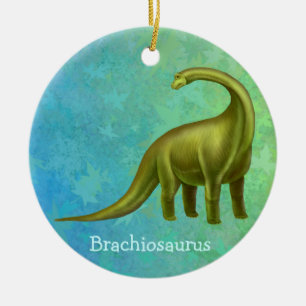 Green Brachiosaurus Dinosaur Ornament