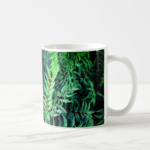 Green branches coffee mug