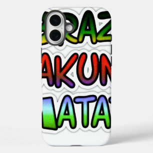 Green Brazil Hakuna Matata Gifts iPhone 16 Plus Case