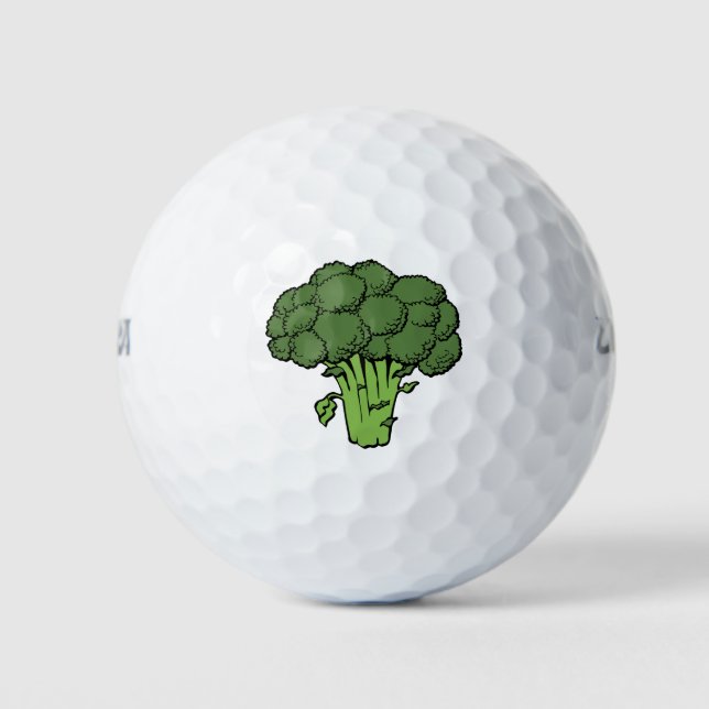 Green Broccoli Golf Balls (Front)