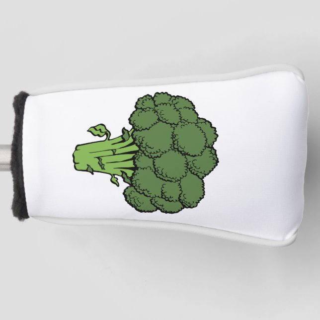Green Broccoli Golf Head Cover (Front)