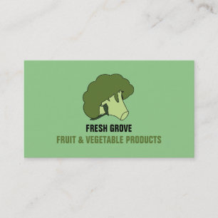 Green Broccoli, Greengrocers Business Card