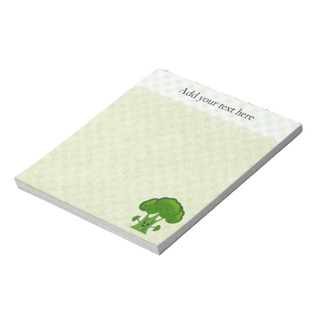 Green Broccoli Notepad (Rotated)