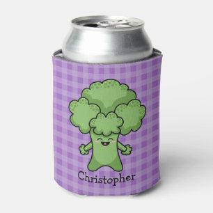 Green Broccoli Personalised Can Cooler