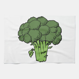 Green Broccoli Tea Towel