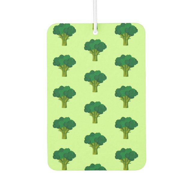 Green Broccoli Vegetable Healthy Eating Veggie Car Air Freshener (Front)