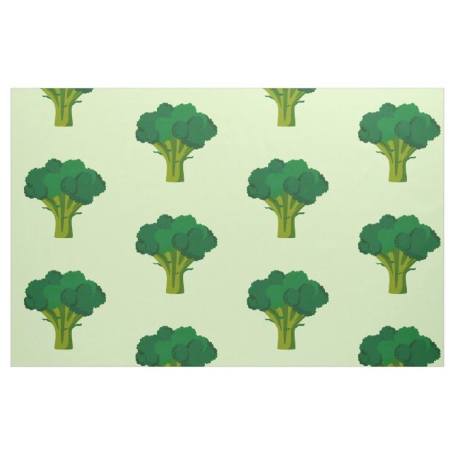 Green Broccoli Vegetable Healthy Eating Veggie Fabric (Fat Quarter)