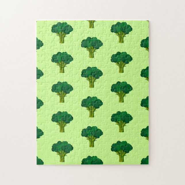 Green Broccoli Vegetable Healthy Eating Veggie Jigsaw Puzzle (Vertical)