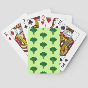Green Broccoli Vegetable Healthy Eating Veggie Playing Cards