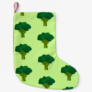 Green Broccoli Vegetable Healthy Eating Veggie Small Christmas Stocking