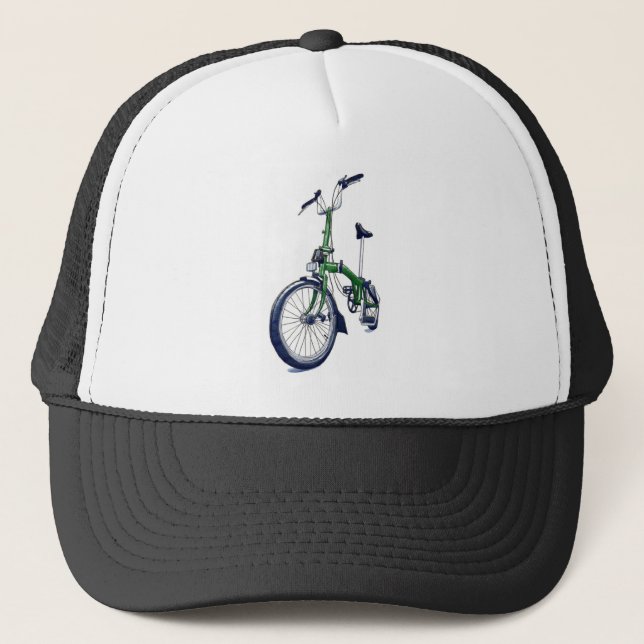 Green Brompton bicycle Trucker Hat (Front)