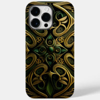 Green Bronze Ornamental Plaid Decoration Pattern