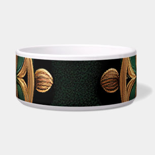 Green Bronze Ornamental Plaid Pattern Decoration