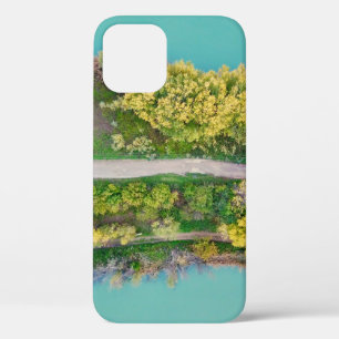 Green, brown, and yellow decor iPhone 12 case