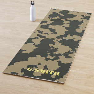 Green Brown Camouflage. Camo your Yoga Mat