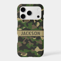 Green Brown Camouflage Personalised