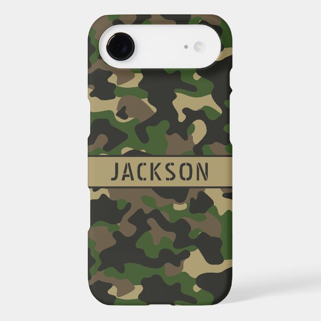 Green Brown Camouflage Personalized (Back)