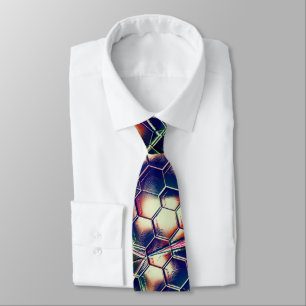 Green brown of teams, camouflage in beehive style? tie