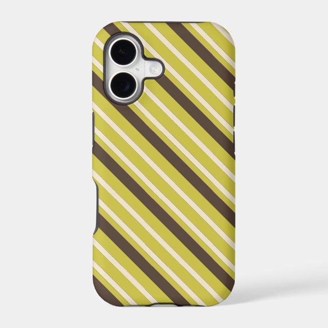 Green Brown Striped Pattern (Back)