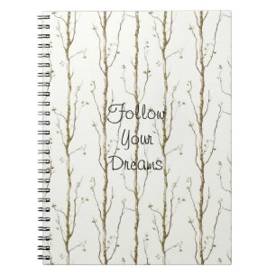 Green Brown Trees Notebook