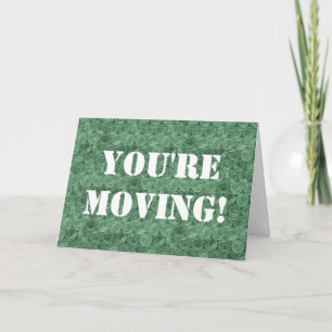 Green bubble wrap housewarming card