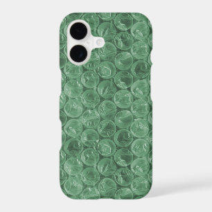 Green bubble wrap pattern