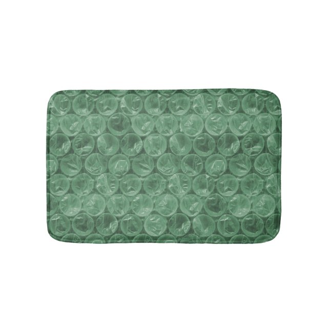 Green bubble wrap pattern bath mat (Front)