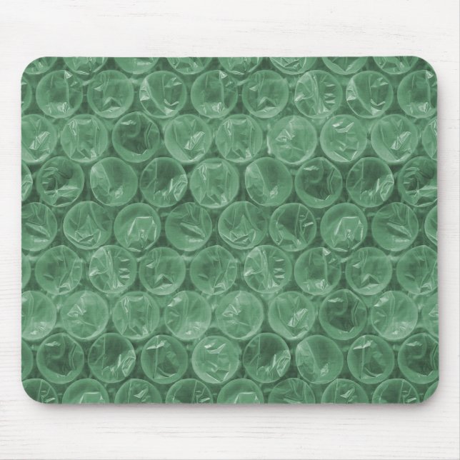 Green bubble wrap pattern mouse mat (Front)