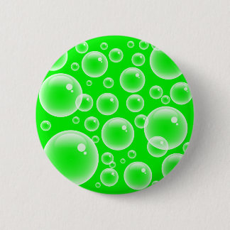 Green Bubbles 6 Cm Round Badge