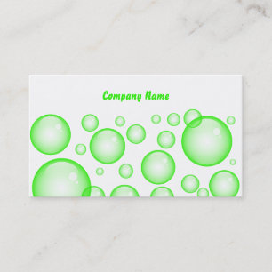 Green Bubbles, Company Name Business Card